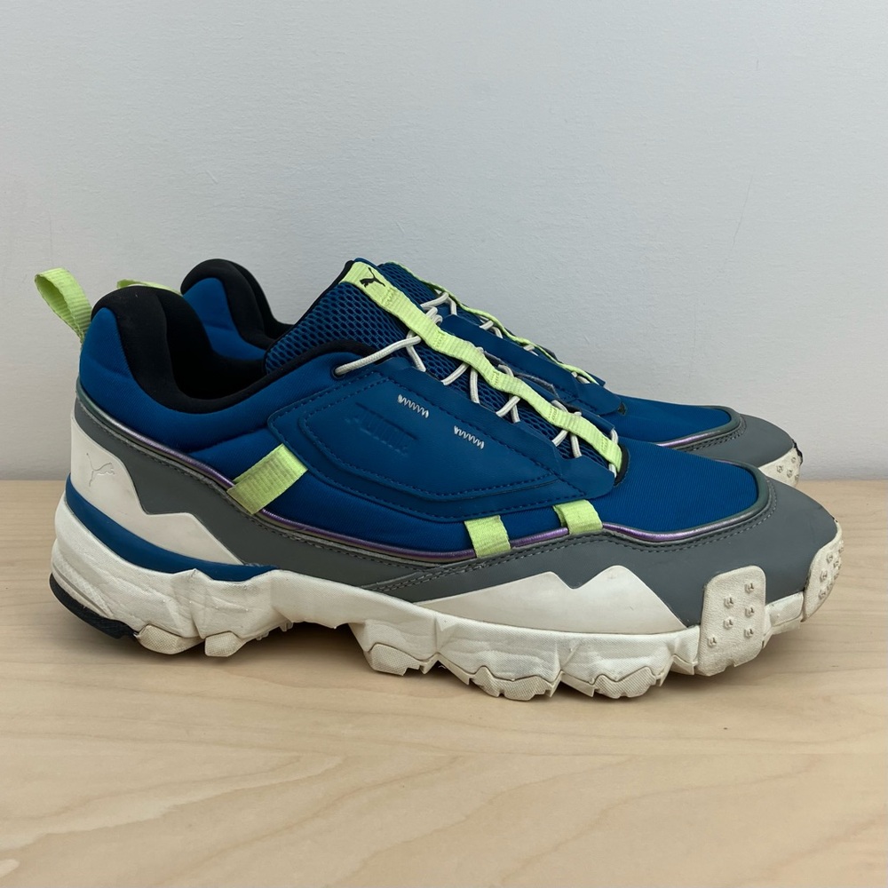 Puma Men’s Size 11.5 Trailflox Overland MTS Digital Blue Athletic Chunky Shoes